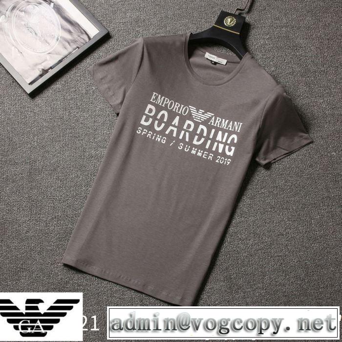 ARMANI アルマーニ 半袖Tシャツ 3色可選 《2019年》今、注目のストリート ブランドの話題の新作も！