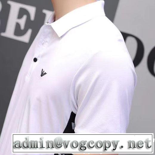 ベストはキレイめな印象に ARMANI アルマーニ 半袖Tシャツ 2色可選 2019夏ファション新品