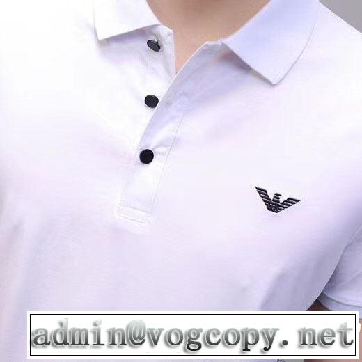 ベストはキレイめな印象に ARMANI アルマーニ 半袖Tシャツ 2色可選 2019夏ファション新品