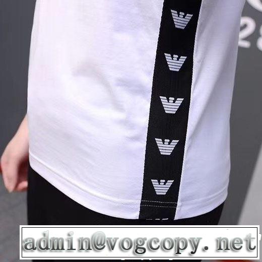 ベストはキレイめな印象に ARMANI アルマーニ 半袖Tシャツ 2色可選 2019夏ファション新品