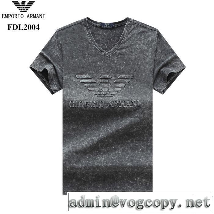 4色可選 半袖Tシャツ 2019年春夏のトレンドアイテム 季節感をプラス人気商品 ARMANI アルマーニ