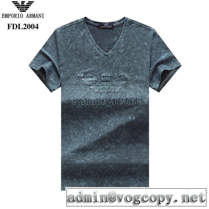 4色可選 半袖Tシャツ 2019年春夏のトレンドアイテム 季節感をプラス人気商品 ARMANI アルマーニ
