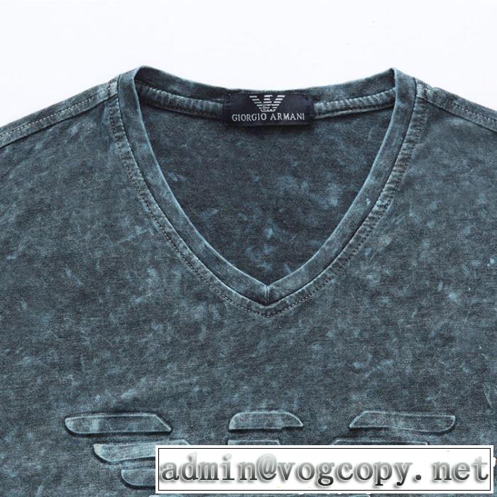 4色可選 半袖Tシャツ 2019年春夏のトレンドアイテム 季節感をプラス人気商品 ARMANI アルマーニ
