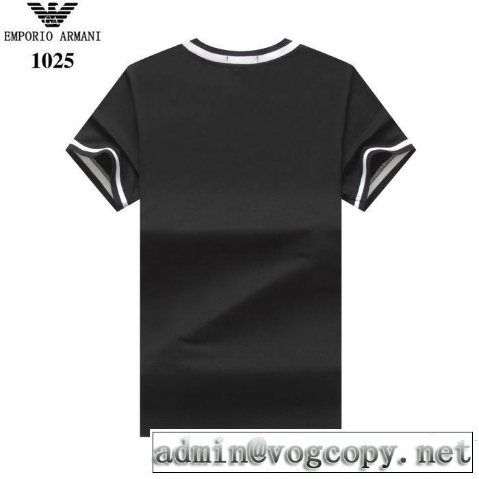 2019年の春夏に着たい 季節をまたい新作アイテム ARMANI アルマーニ 半袖Tシャツ 4色可選