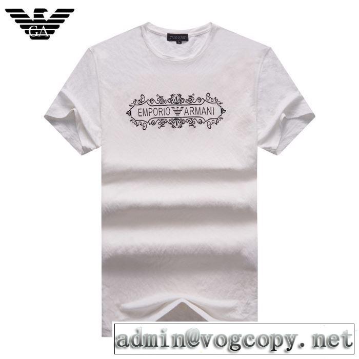 ARMANI アルマーニ 半袖Tシャツ 3色可選 今年の正解大人気新作 2019年春夏のトレンドアイテム