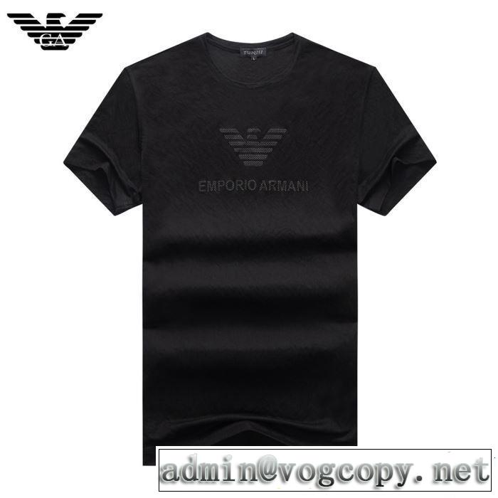 2019年春夏流行ファッション 大人の可愛さを引き立て ARMANI アルマーニ 半袖Tシャツ 3色可選