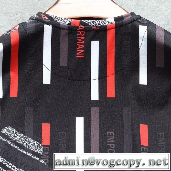 大人カジュアル上手に アルマーニ ARMANI 2019年春夏シーズンの人気 Tシャツ/半袖  3色可選