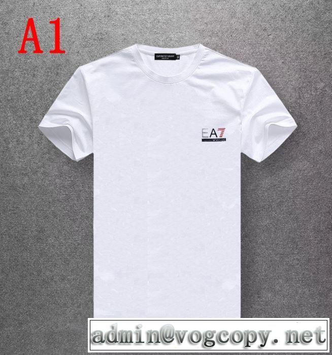 元気な印象のコーデ アルマーニ ARMANI  Tシャツ/半袖 2019SS グッと大人っぽい印象に 多色可選
