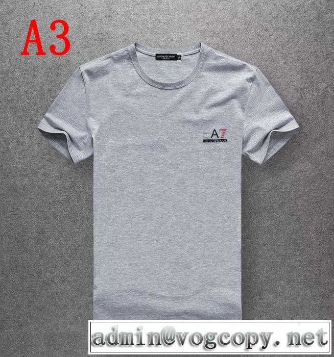 元気な印象のコーデ アルマーニ ARMANI  Tシャツ/半袖 2019SS グッと大人っぽい印象に 多色可選