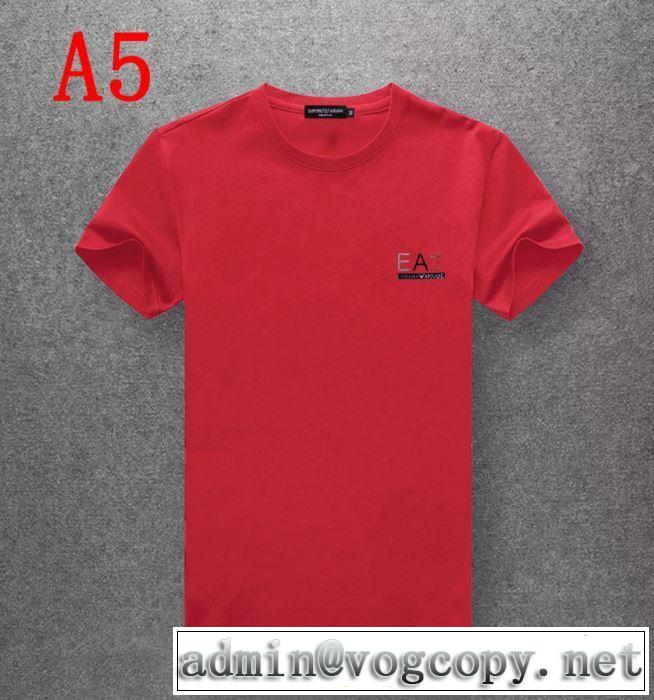 元気な印象のコーデ アルマーニ ARMANI  Tシャツ/半袖 2019SS グッと大人っぽい印象に 多色可選