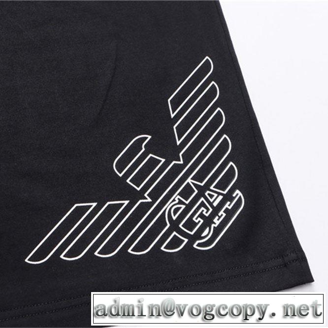 今流行のストリート上品 アルマーニ 3色可選  ARMANI 2019春夏のトレンド新商品  Tシャツ/半袖
