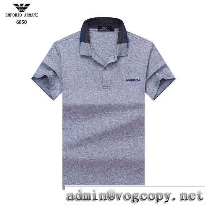 多色可選 2019春夏のトレンド新商品 アルマーニ 元気な印象のコーデARMANI  Tシャツ/半袖
