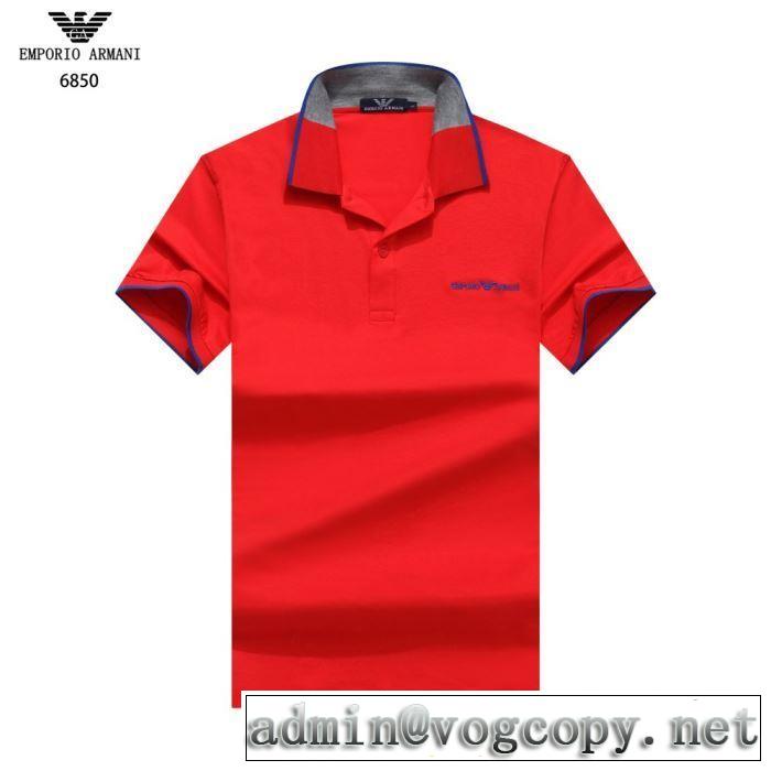 多色可選 2019春夏のトレンド新商品 アルマーニ 元気な印象のコーデARMANI  Tシャツ/半袖