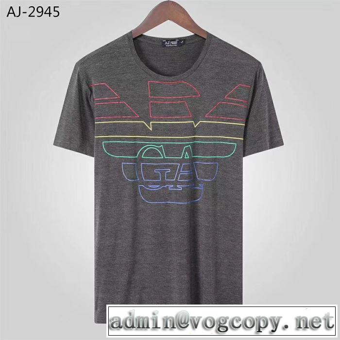 Tシャツ/半袖  ARMANI 4色可選2019春夏のトレンド新商品 今期注目のブランドトレンド アルマーニ