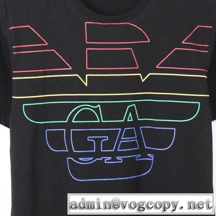 Tシャツ/半袖  ARMANI 4色可選2019春夏のトレンド新商品 今期注目のブランドトレンド アルマーニ