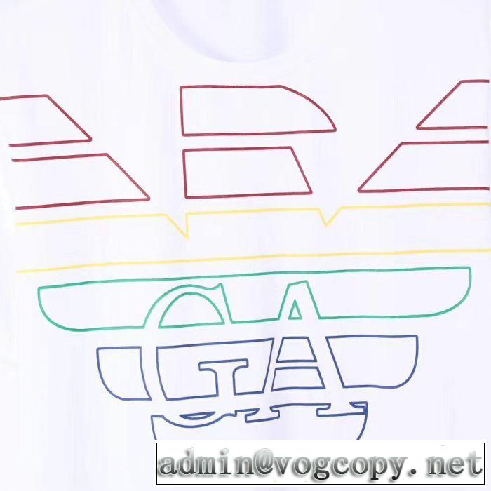 Tシャツ/半袖  ARMANI 4色可選2019春夏のトレンド新商品 今期注目のブランドトレンド アルマーニ