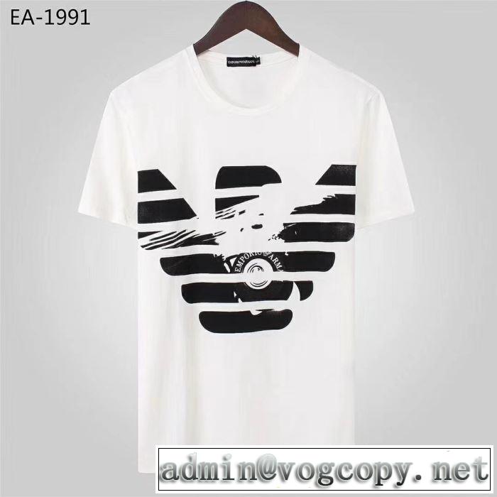 Tシャツ/半袖  4色可選 アルマーニ ARMANI おしゃれ上級者に挑戦 2019年夏の一押しファッションアイテム