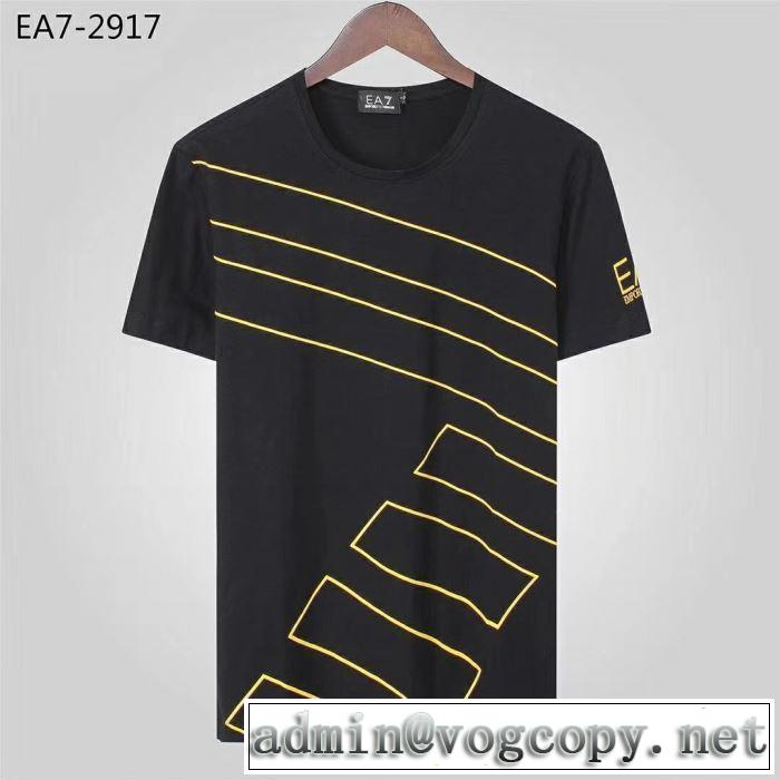 2019SS アルマーニ夏に良く似合うちょっと新品 ARMANI柔らかい印象に上質  Tシャツ/半袖  4色可選