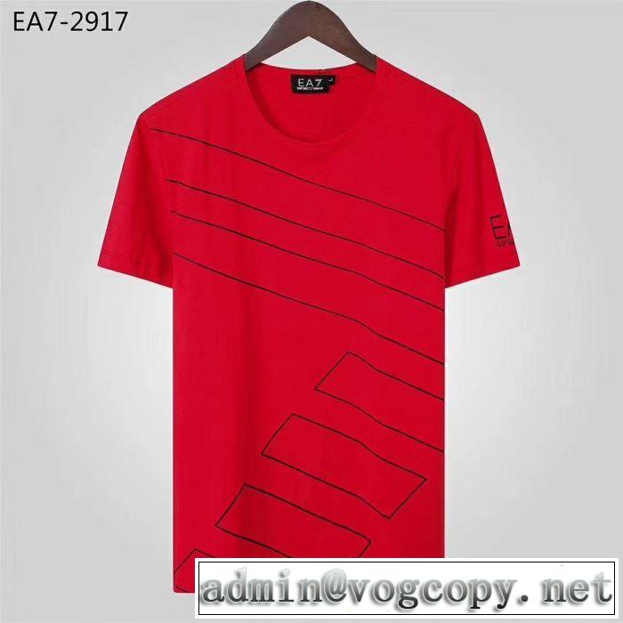2019SS アルマーニ夏に良く似合うちょっと新品 ARMANI柔らかい印象に上質  Tシャツ/半袖  4色可選