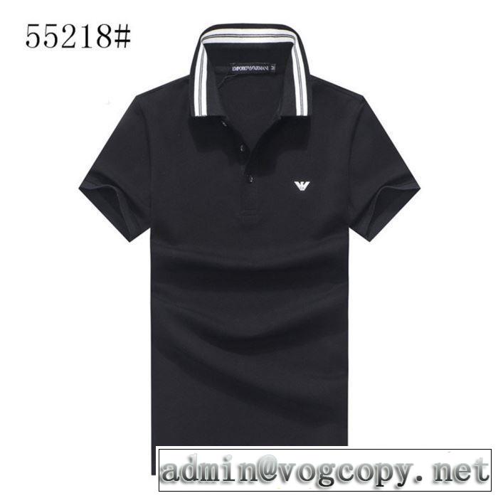 ARMANI  カジュアルファッションを楽しもうTシャツ/半袖  4色可選 アルマーニ  大人カジュアル上手に