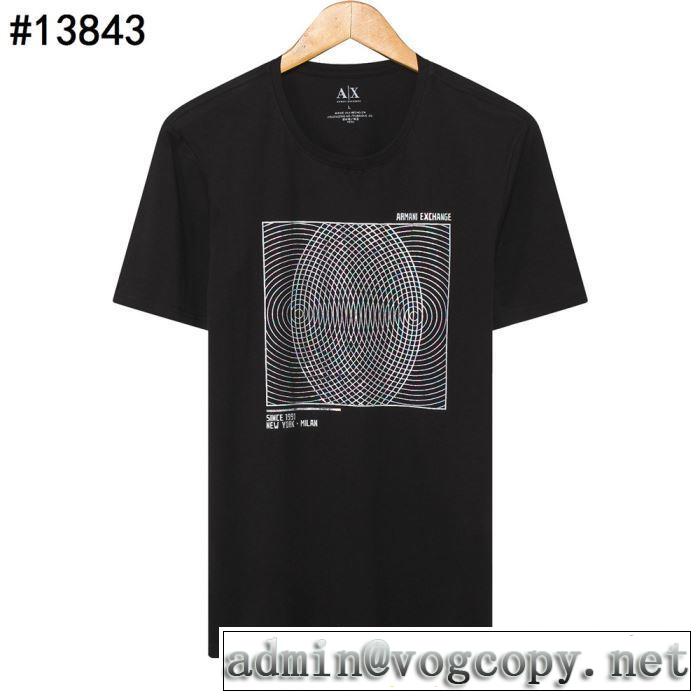 素敵カジュアルの春夏コレクション Tシャツ/半袖 【2019年】夏のファッション 3色可選 アルマーニ ARMANI