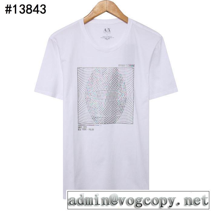 素敵カジュアルの春夏コレクション Tシャツ/半袖 【2019年】夏のファッション 3色可選 アルマーニ ARMANI