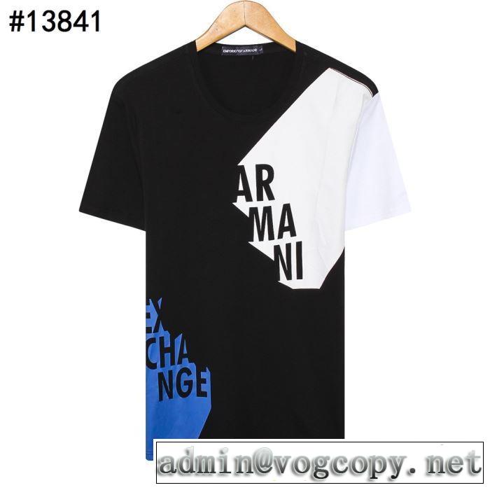 ぜひ今年のトレンドをチェック Tシャツ/半袖  3色可選 アルマーニ 2019春夏トレンドアイテム ARMANI