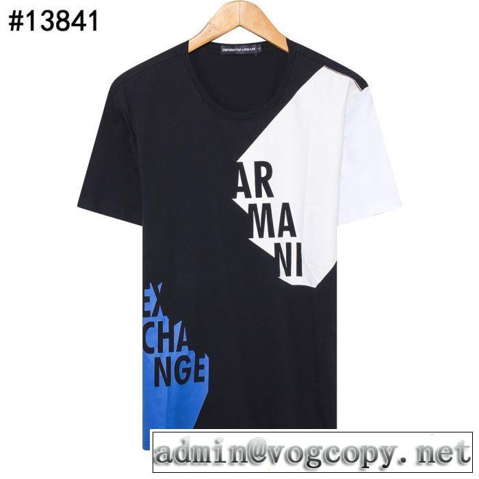 ぜひ今年のトレンドをチェック Tシャツ/半袖  3色可選 アルマーニ 2019春夏トレンドアイテム ARMANI