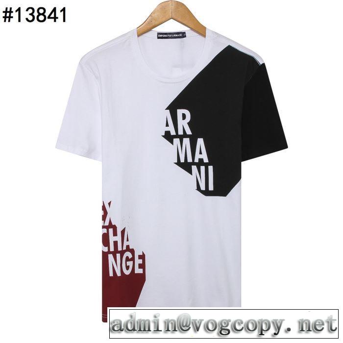 ぜひ今年のトレンドをチェック Tシャツ/半袖  3色可選 アルマーニ 2019春夏トレンドアイテム ARMANI