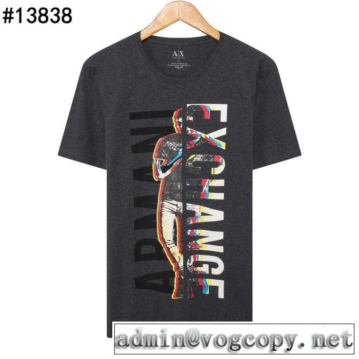 アルマーニ ARMANI特に夏は人気アイテム  Tシャツ/半袖  4色可選 2019SSのトレンド商品