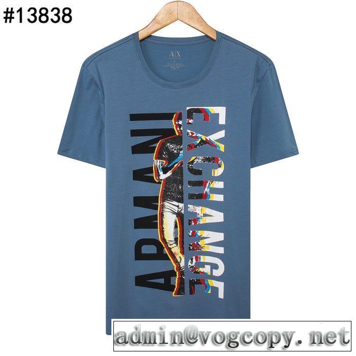 アルマーニ ARMANI特に夏は人気アイテム  Tシャツ/半袖  4色可選 2019SSのトレンド商品