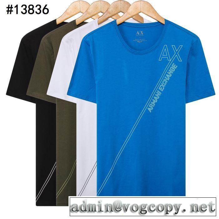 最も目立ったブランド新品 アルマーニ ARMANI 2019年春夏シーズンの人気 4色可選   Tシャツ/半袖