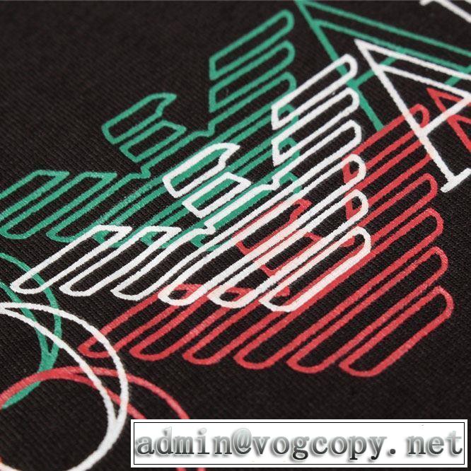 2019春夏トレンドアイテム アルマーニ ARMANI 主張性もカジュアルさ  Tシャツ/半袖  4色可選