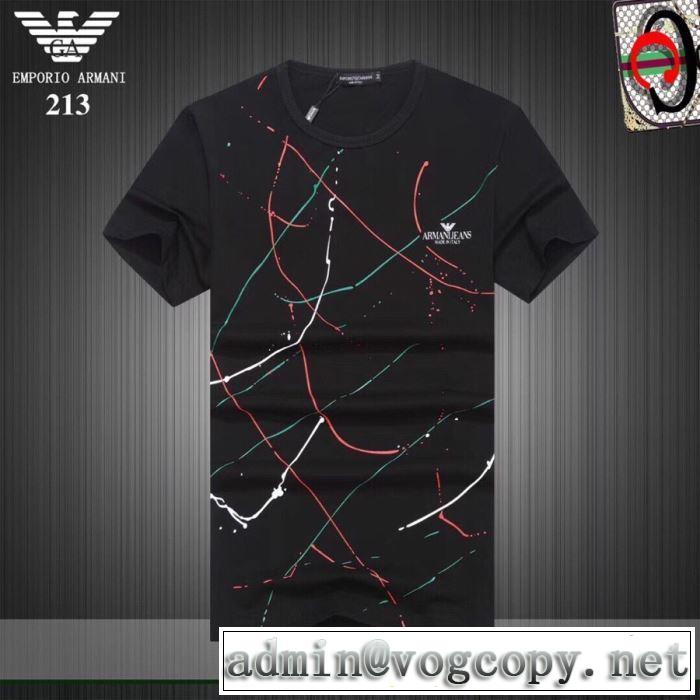 ARMANI ゆったり感のあるアイテム 2019SSのトレンド商品 Tシャツ/半袖 3色可選 アルマーニ