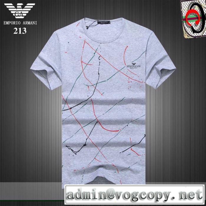 ARMANI ゆったり感のあるアイテム 2019SSのトレンド商品 Tシャツ/半袖 3色可選 アルマーニ