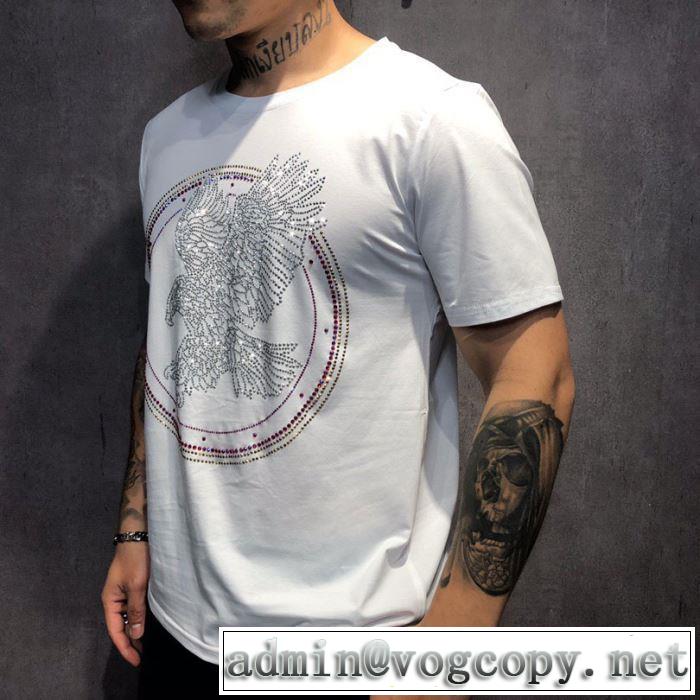 2019年夏の一押しファッションアイテム  2色可選 アルマーニ 海外セレブは大人気 ARMANI  Tシャツ/半袖