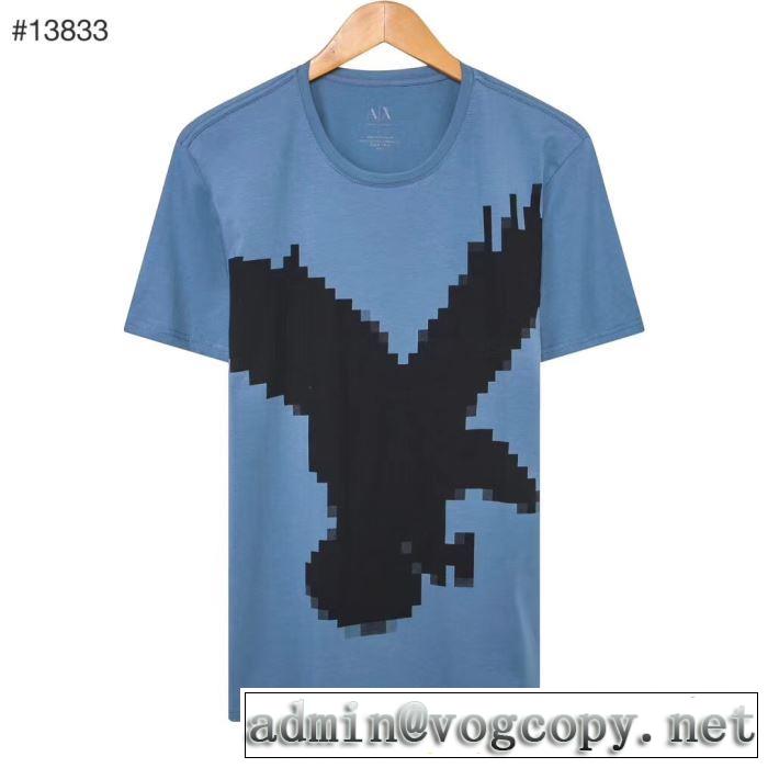 2019夏色っぽさ アルマーニ おしゃれデザインも大人気 ARMANI 半袖Tシャツ 多色可選 夏の王道　適度な上品さ