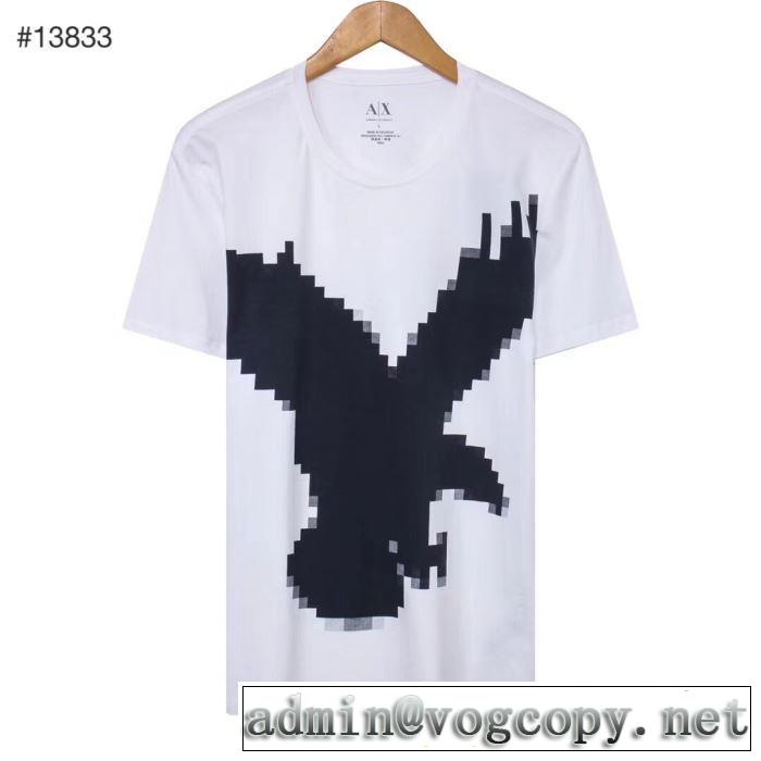2019夏色っぽさ アルマーニ おしゃれデザインも大人気 ARMANI 半袖Tシャツ 多色可選 夏の王道　適度な上品さ