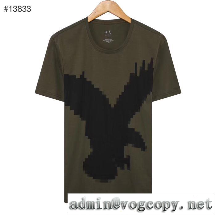 2019夏色っぽさ アルマーニ おしゃれデザインも大人気 ARMANI 半袖Tシャツ 多色可選 夏の王道　適度な上品さ