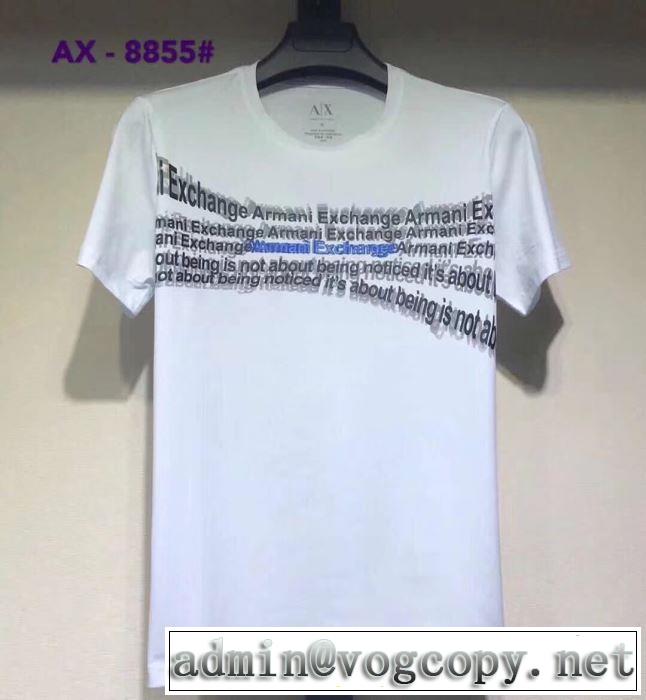 半袖Tシャツ きちんと感が抜群 アルマーニ 2019年の夏のマスト ARMANI 多色可選 夏らしい季節感