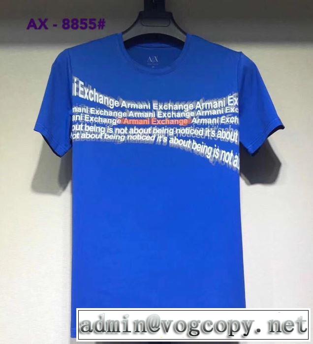 半袖Tシャツ きちんと感が抜群 アルマーニ 2019年の夏のマスト ARMANI 多色可選 夏らしい季節感