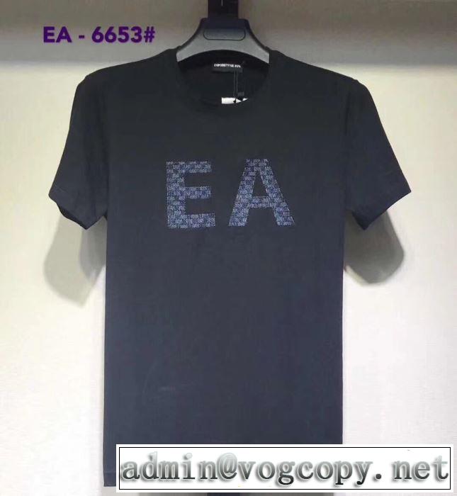 夏らしい抜け感を演出し  半袖Tシャツ 2019年春夏シーズンの人気 多色可選 おすすめな大人のトレンド アルマーニ ARMANI