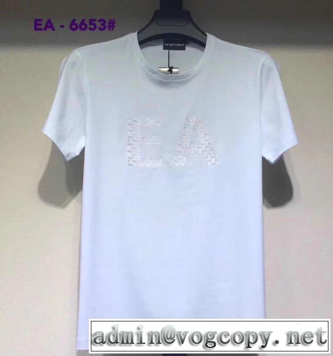夏らしい抜け感を演出し  半袖Tシャツ 2019年春夏シーズンの人気 多色可選 おすすめな大人のトレンド アルマーニ ARMANI