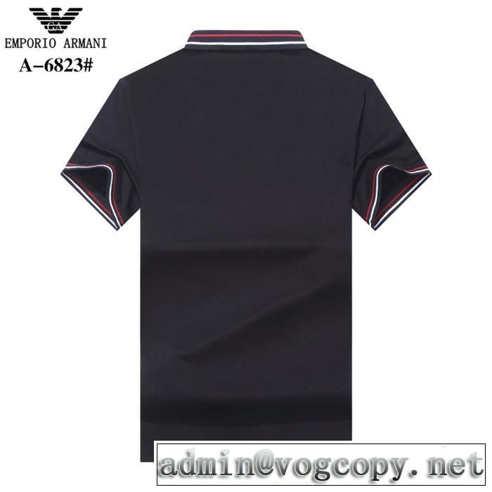 半袖Tシャツ リラックススタイルが実現 アルマーニ ARMANI 大人っぽく見せ新作 多色可選 2019年最新ファッション
