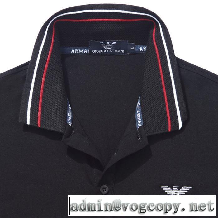 半袖Tシャツ リラックススタイルが実現 アルマーニ ARMANI 大人っぽく見せ新作 多色可選 2019年最新ファッション