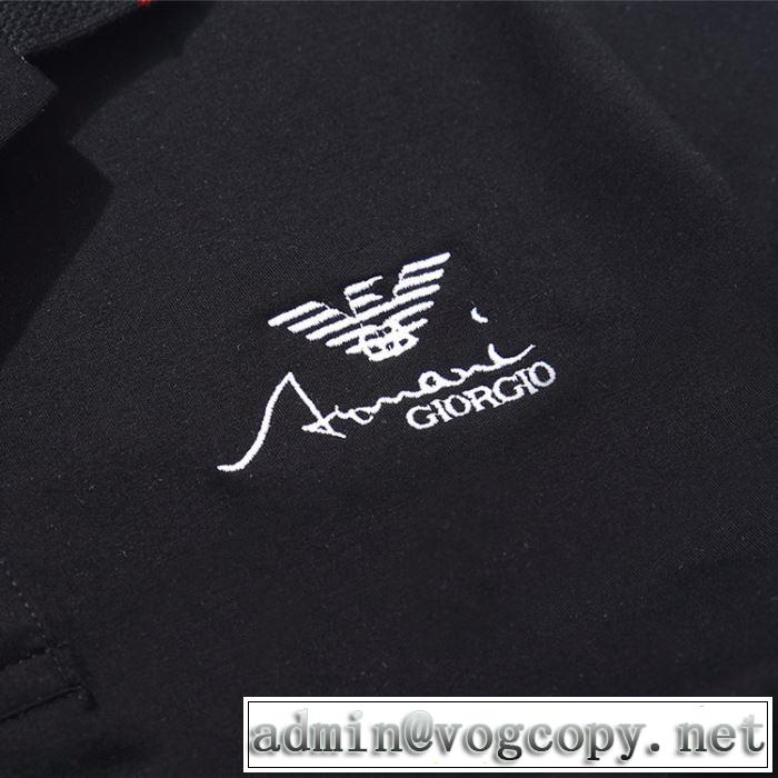 半袖Tシャツ リラックススタイルが実現 アルマーニ ARMANI 大人っぽく見せ新作 多色可選 2019年最新ファッション