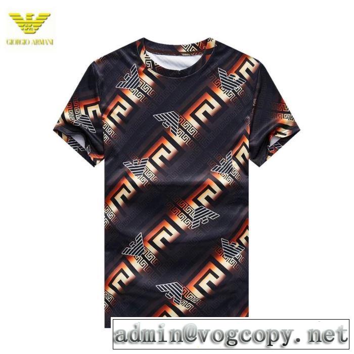 春夏のトレンドアイテム アルマーニ ARMANI 大人カジュアル夏ファッション2019半袖Tシャツ 抜け感のあるキレイめ