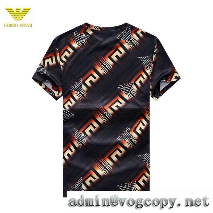 春夏のトレンドアイテム アルマーニ ARMANI 大人カジュアル夏ファッション2019半袖Tシャツ 抜け感のあるキレイめ
