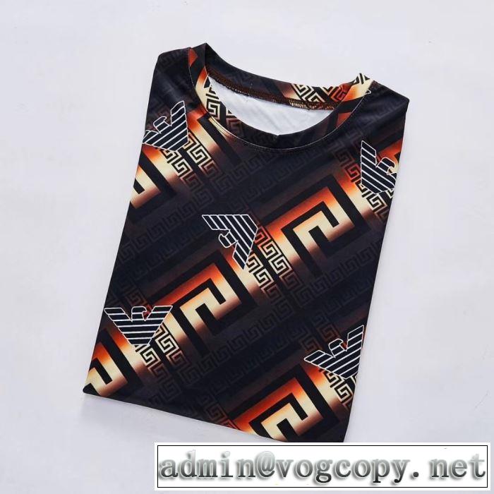 春夏のトレンドアイテム アルマーニ ARMANI 大人カジュアル夏ファッション2019半袖Tシャツ 抜け感のあるキレイめ
