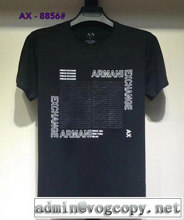 半袖Tシャツ 大胆にデザインオシャレ新品 アルマーニ 春夏の流行り2019新品 ARMANI  多色可選 特に注目したい